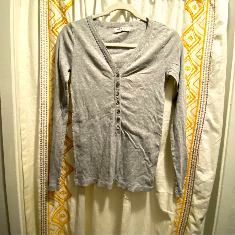 Michael Stars grey Henley